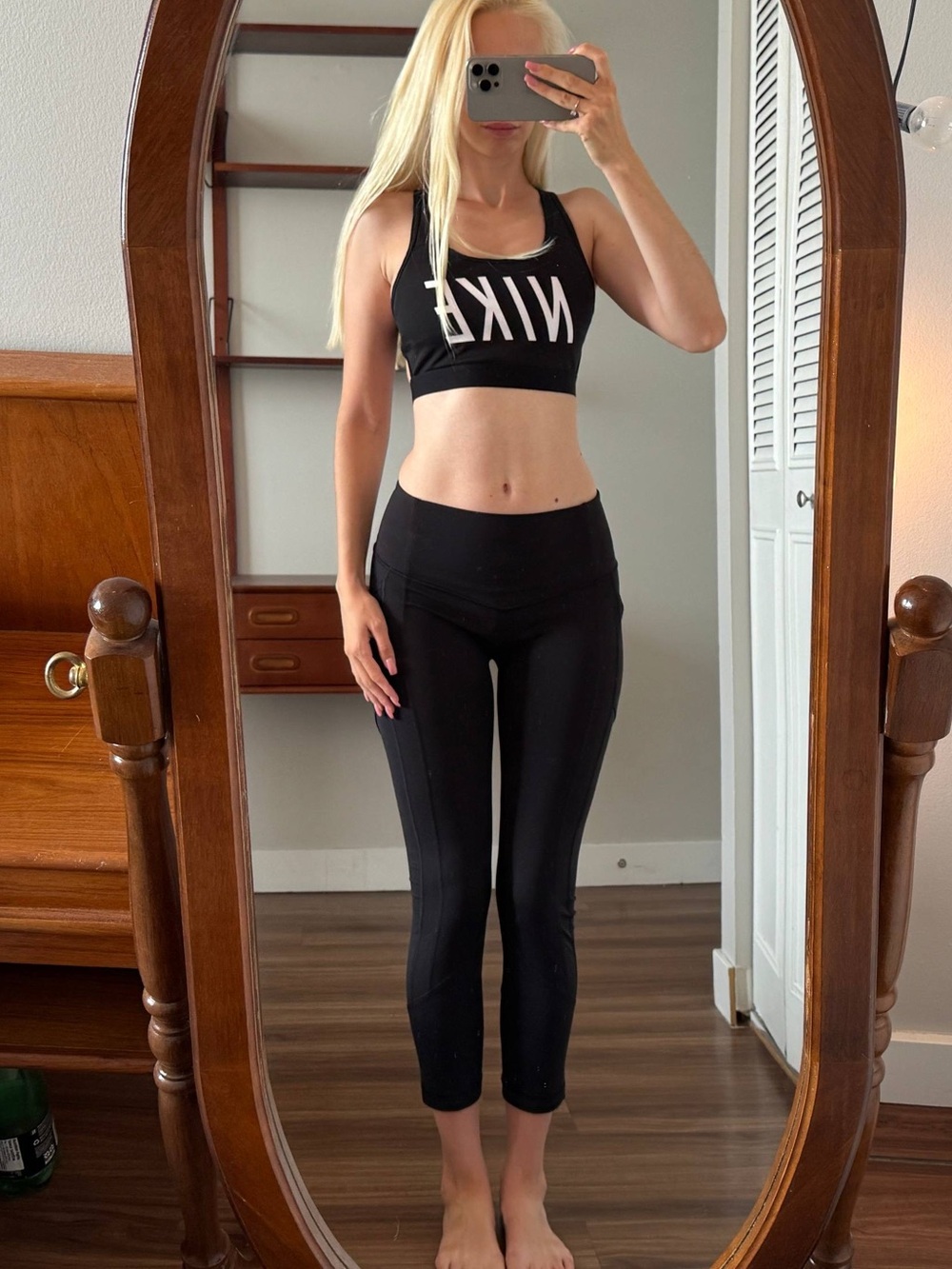 lululemon athletica Black Capri Leggings